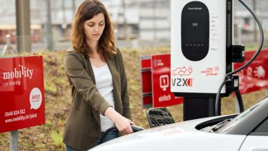 Schweizer Pilotprojekt für Netzstabilität startet: 50 Mobility-Elektroautos werden zu Powerbanks